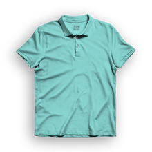 Load image into Gallery viewer, Basic Men&#39;s Polo T-Shirt - Aqua
