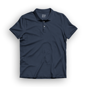 Basic Men's Polo T-Shirt - Navy