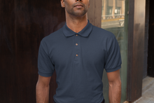 Load image into Gallery viewer, basic men&#39;s polo t-shirt - navy
