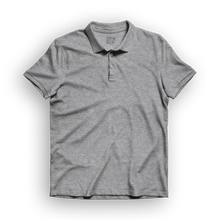 Load image into Gallery viewer, Basic Men&#39;s Polo T-Shirt - Grey Melange
