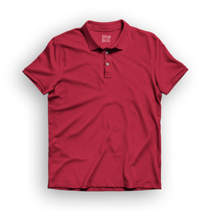 Basic Men's Polo T-Shirt - Red