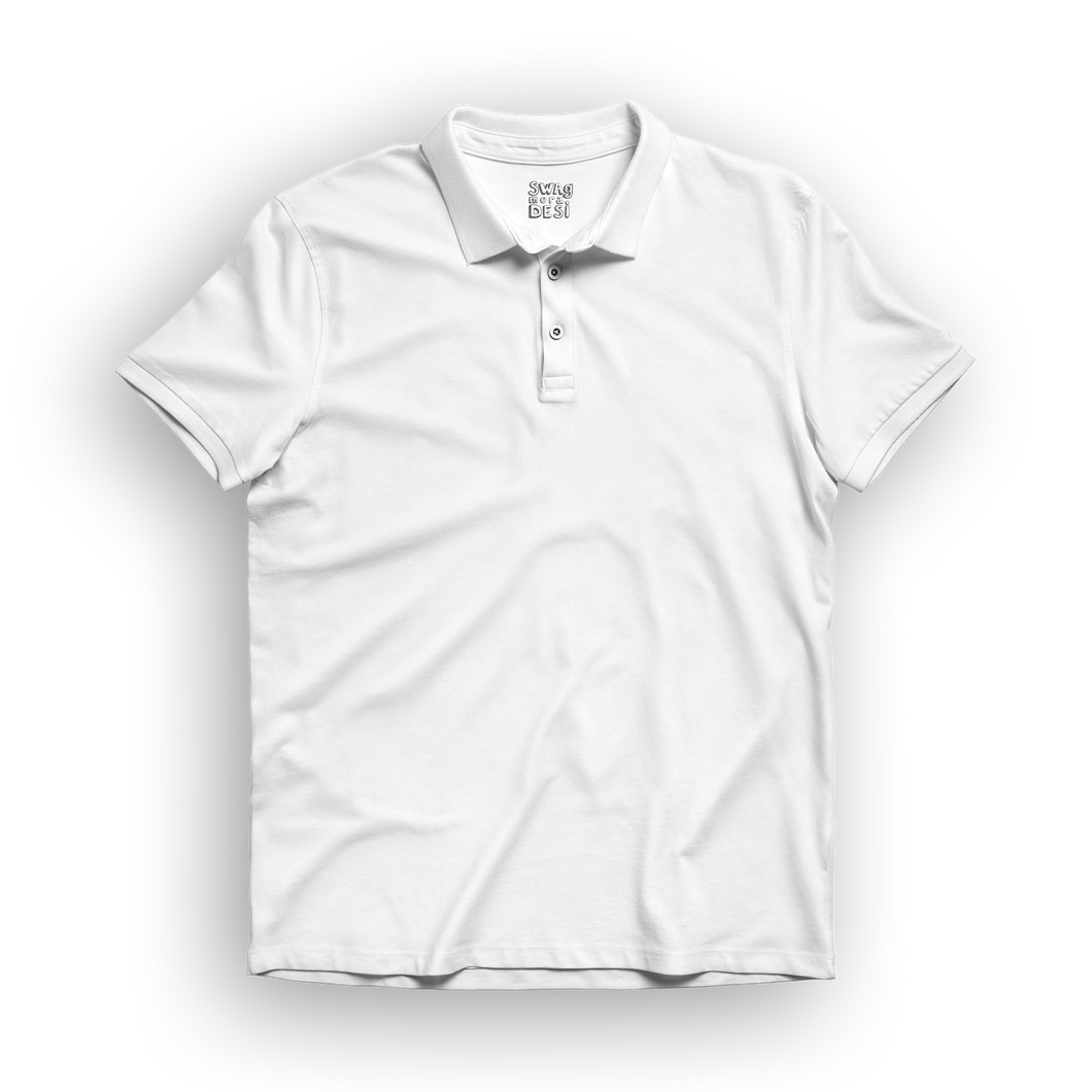 Basic Men's Polo T-Shirt - White