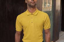 Load image into Gallery viewer, basic men&#39;s polo t-shirt - yellow
