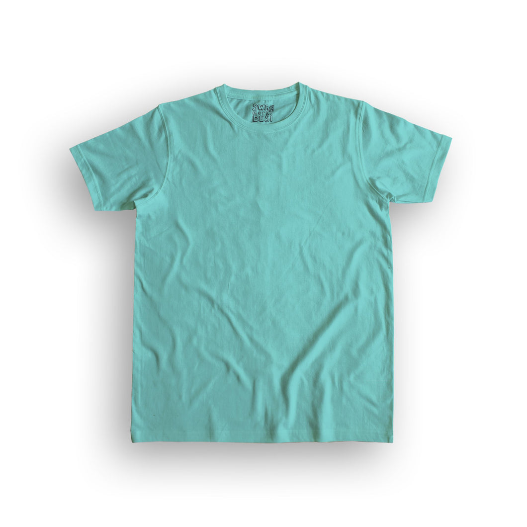 basic men's t-shirt - aqua