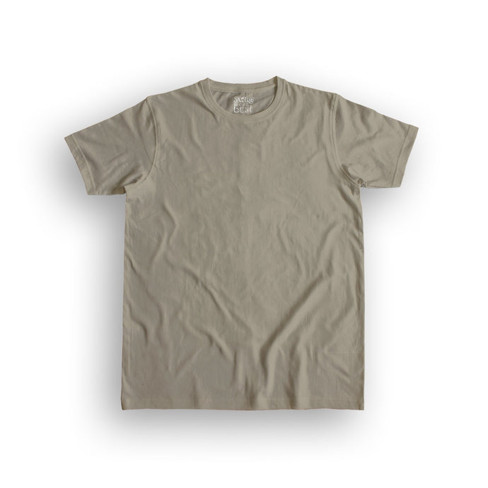 basic men's t-shirt - sand brown