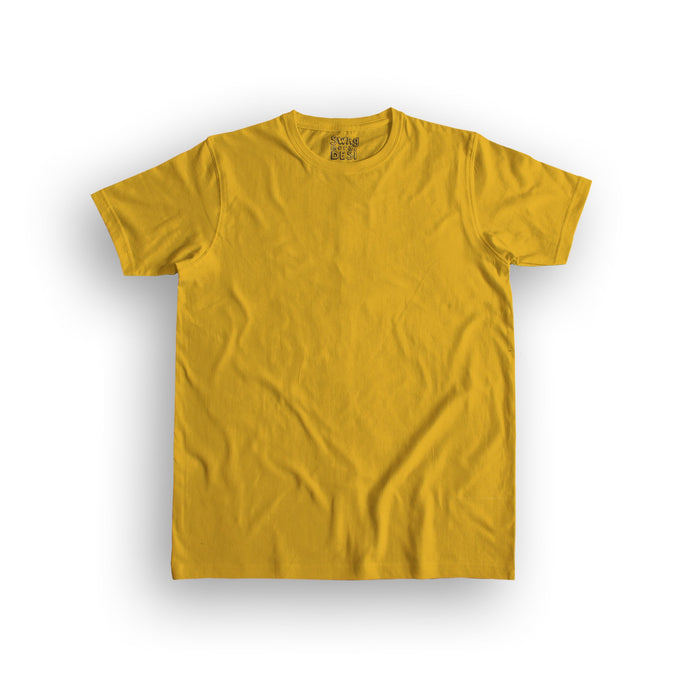 basic men's t-shirt - yellow
