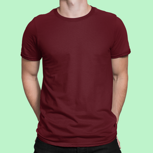 basic men's t-shirt - maroon