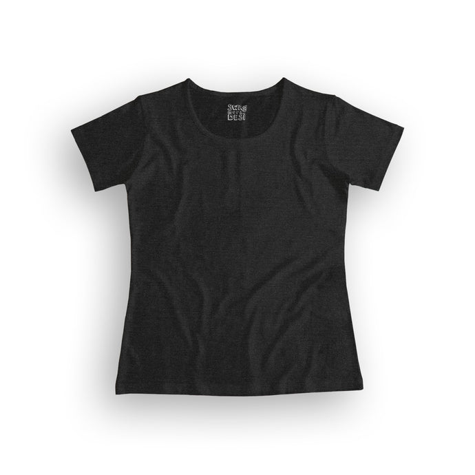 basic women's t-shirt - charcoal grey