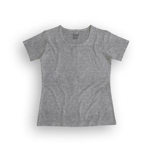 basic women's t-shirt - grey melange