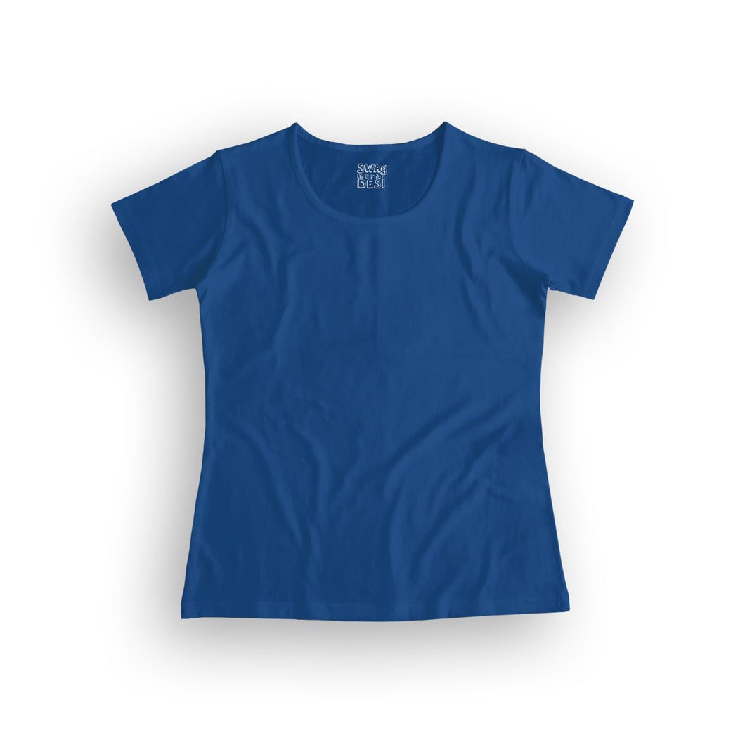 basic women's t-shirt - royal blue