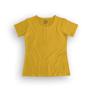 basic women's t-shirt - yellow
