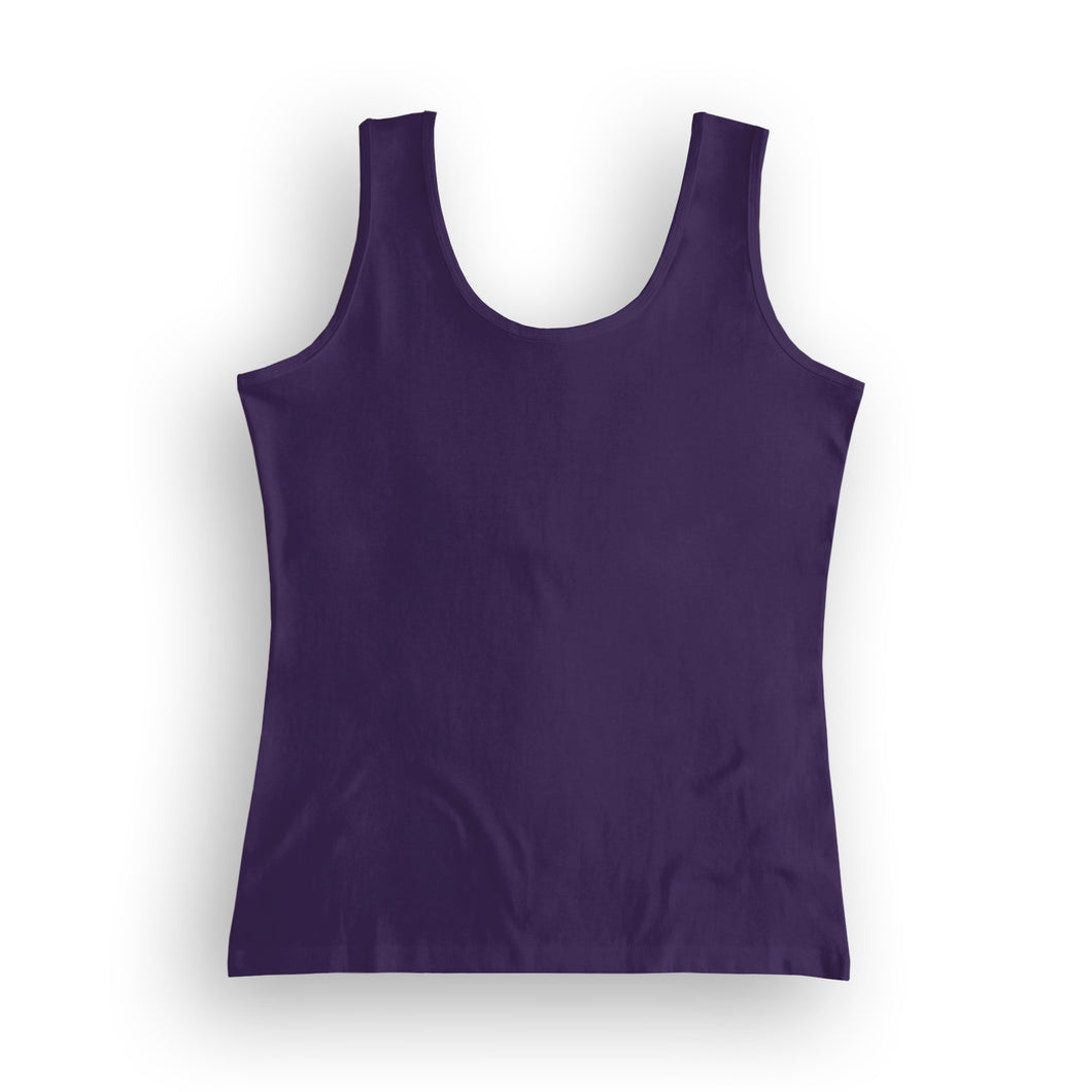 basic women's tank top - purple