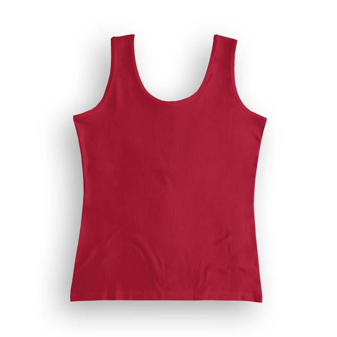 basic women's tank top - red