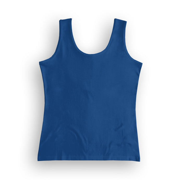 basic women's tank top - royal blue