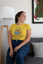 Load image into Gallery viewer, kettle on women&#39;s t-shirt

