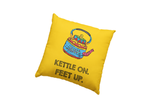 kettle on square cushion
