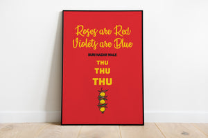roses are red poster