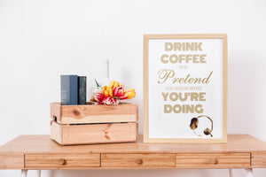 drink coffee poster