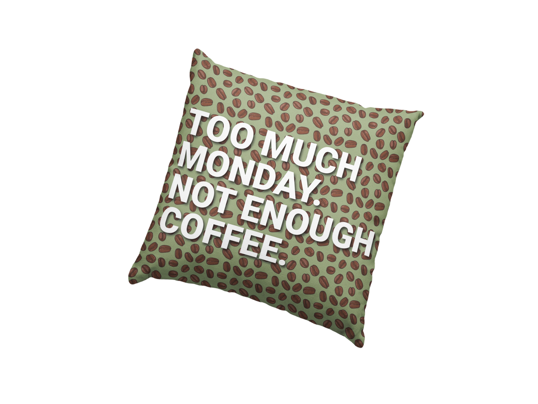 too much monday square cushion