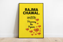 Load image into Gallery viewer, rajma chawal poster
