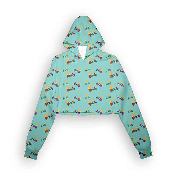rickshaw crop hoodie