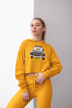 Load image into Gallery viewer, mumbai taxi crop hoodie
