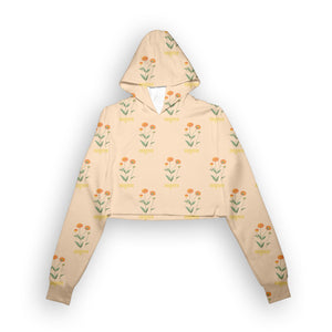 sasural genda phool crop hoodie