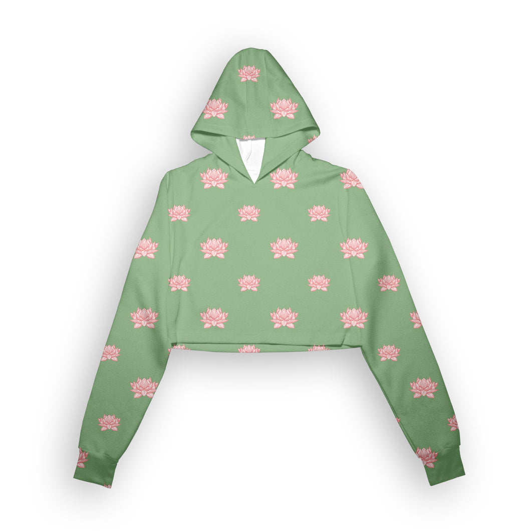 kamal ka phool crop hoodie