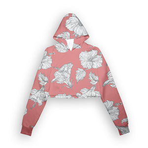 hibiscus crop hoodie