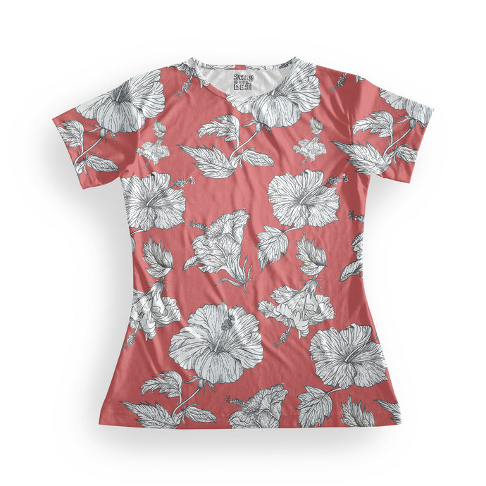 hibiscus women's t-shirt
