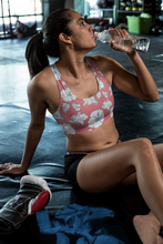 Load image into Gallery viewer, hibiscus sports bra
